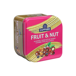 Sapphire Fruit & Nut Chocolate Covered with Milk Choco-90g