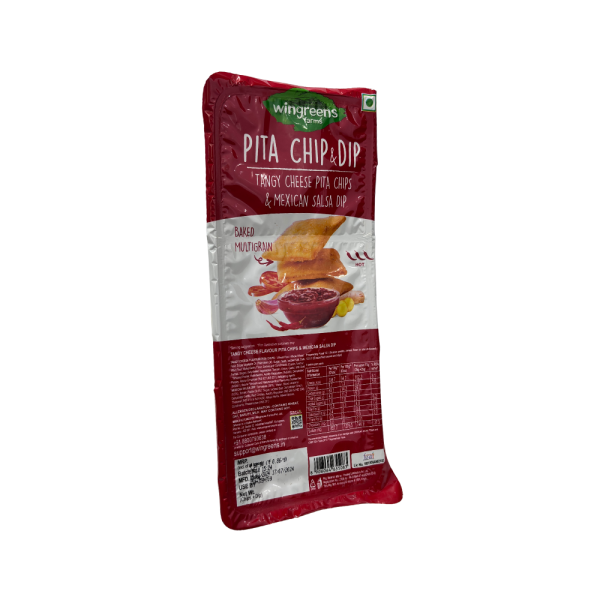 Wingreen Baked Pita Chips & Sauce Dip Combo - 70g