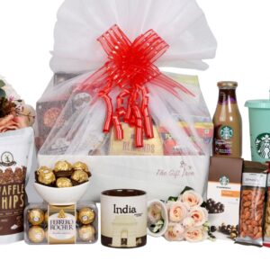 Premium Coffee , Starbucks Tumbler & Chocolates Gift Hamper