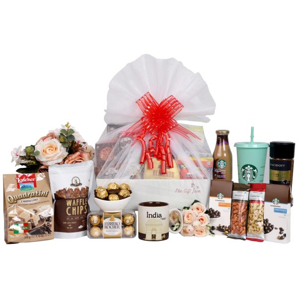 Premium Coffee , Starbucks Tumbler & Chocolates Gift Hamper - Image 2
