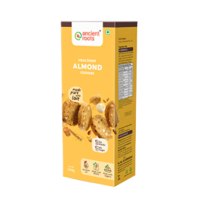 Ancient roots Almond cookies made with white butter & Jaggery 150 g