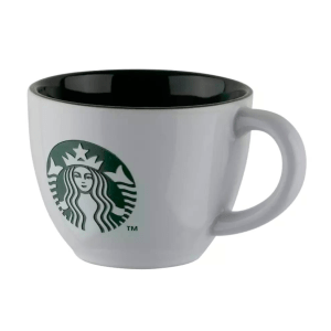 Starbucks Engraved White and Green Mug 296ML