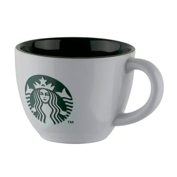 Starbucks Engraved White and Green Mug 296ML