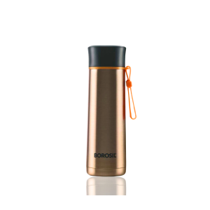 Borosil Stainless Steel Hydra Sprint - Vacuum Insulated Flask Water Bottle 400ml