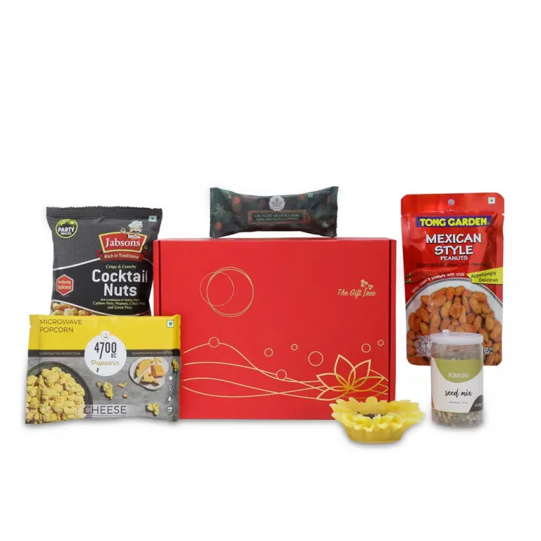 Tasty Snacks Hamper with Floating Candle, Popcorn & Mexican Penu 1 Tasty Snacks Hamper with Floating Candle, Popcorn & Mexican Penu