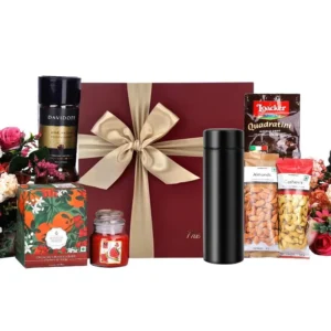 The Gift Tree Davidoff Coffee & Starbucks Cashews Candle Gift Hamper for Corporate & Family
