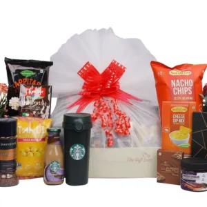 Premium Starbucks Tumbler,Davidoff Coffee & Healthy Snacks Gift Hamper