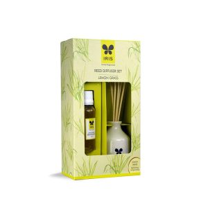 Iris Reed Diffuser Set With Pot, Reeds & Fragrance 45ml