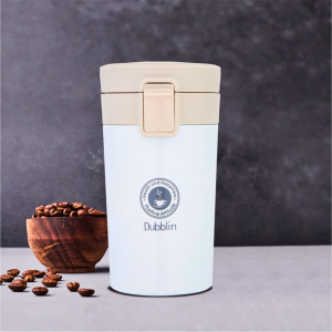 Dubblin Frappe Stainless Steel Tea Coffee Mug Double Wall Vacuum Insulated 300ml