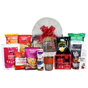 The Gift Tree Christmas Gift Hamper, Healthy Hamper Snacks Hamper, Electric Diffuser Set With Travel Coffee Mug, Christmas Hamper For New Year, Family, Friends, Corporate Office, Clients