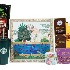 The Gift Tree Christms Gift Hamper | Chocolates Hamper Box | Sipper & Scented Candle | Gifts For Christmas, New Year, Family, Friends, Corporate Office, Clients