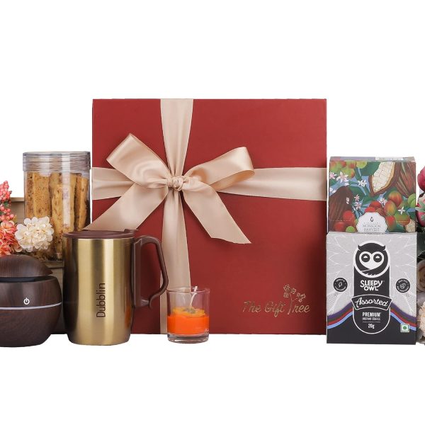 The Gift Tree Dry Fruits & Coffee Diwali Gift Hamper | Popcorn, Almonds Sticks, Premium Candles & Beads Door Hanging | Gift For Festival Celebration, Family, Friends, Corporate Office, Clients - Image 3