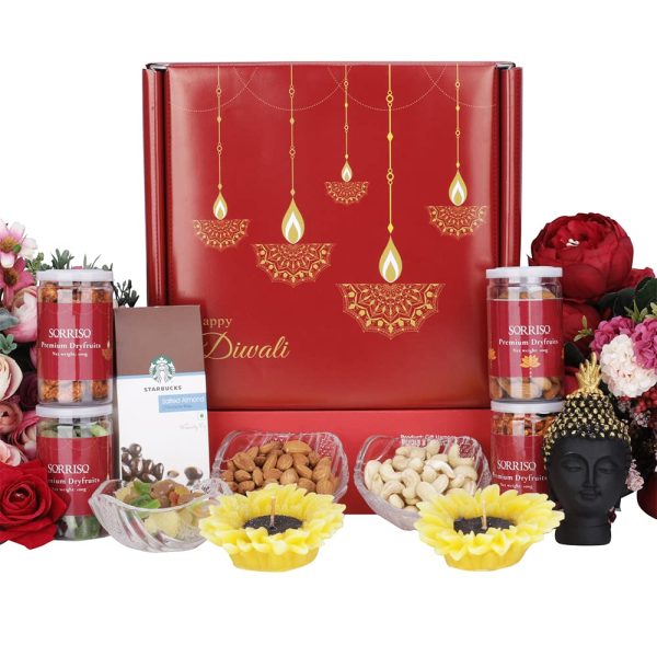 The Gift Tree Diwali Dry Fruits & Candles Gift Hamper | Gift For Festival Celebration, Friends, Corporate Office, Clients, Family - Image 3