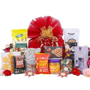 The Gift Tree Diwali Healthy Munchies Gift Hamper | Chocolates, Vegetable Chips, Reed Diffuser, Candles, Dry Fruits & Nuts | Gift For Festival Celebration, Friends, Corporate Office, Clients, Family