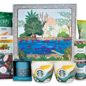 Starbucks Coffee Mug, Dry Fruits & Munchies Hamper