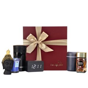 Humidifier, Wooden Clock & Travel Mug Nirvana Hamper