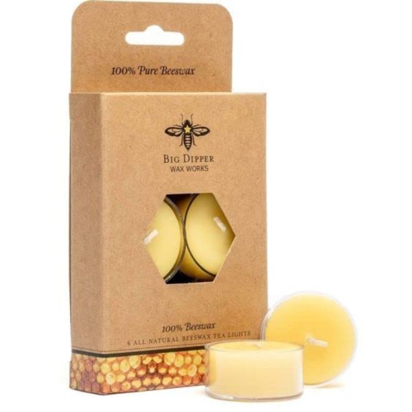 AuraDecor Gift Pack of 6 Bees Wax Acrylic Tealight Candle