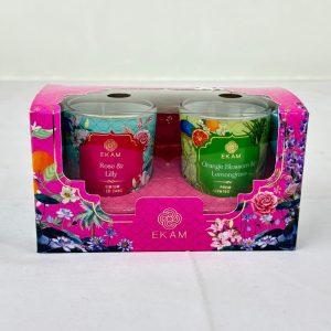 Ekam Premium scented candle set of 2 in votive jar