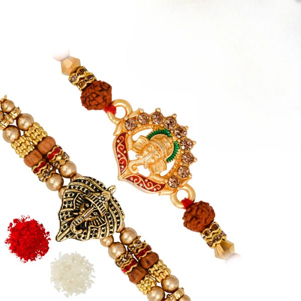 The Gift Tree Peacock Designer Rakhi For Brother With Roli, Chawal and Beautiful greeting card | Premium Rakhi for Men, Kids & Boys