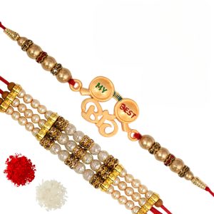 The Gift Tree My Best Bro Designer Rakhi For Brother With Roli, Chawal and Beautiful greeting card | Premium Rakhi for Men, Kids & Boys