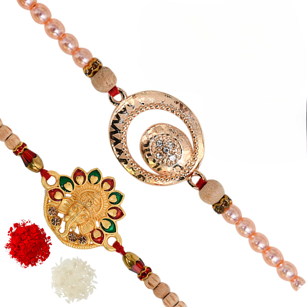 The Gift Tree Peacock Designer Pearl Rakhi For Brother With Roli, Chawal and Beautiful greeting card | Premium Rakhi for Men, Kids & Boys 1 The Gift Tree Peacock Designer Pearl Rakhi For Brother With Roli, Chawal and Beautiful greeting card | Premium Rakhi for Men, Kids & Boys