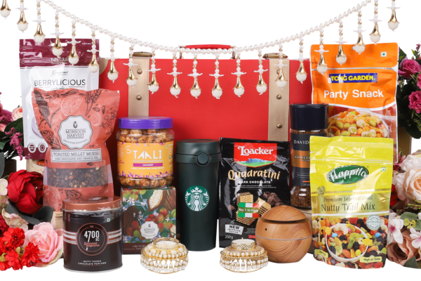 The Gift Tree Diwali Luxury Leatherette Trunk Gift Hamper | Gift for Family, Corporate gifting to clients, Welcome gift 