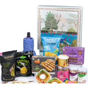 The Gift Tree Diwali Gift Hamper | Diwali Dry Fruits And Cookies | Luxury Scented Candle And Diffuser Set | Diwali Diya And Golden Toran | Diwali Hamper For Family, Friends, Corporate Office, Clients