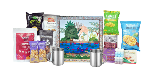 The Gift Tree Gift Hamper | Healthy Hamper, Namkeen And Snacks Hamper | 15 Item Hamper Box | Coffee Mug With Snacks Assorted Box | Hamper For Chrostmas, New Year, Family, Friends, Corporate Office