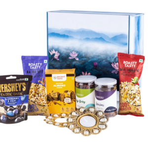 The Gift Tree Diwali Gift Hamper, Diwali Goodies Gift Hamper, Diwali Dry Fruits And Chocolates, Diwali Diya And Snacks Combo Box, Diwali Hamper For Family, Friends, Corporate Office