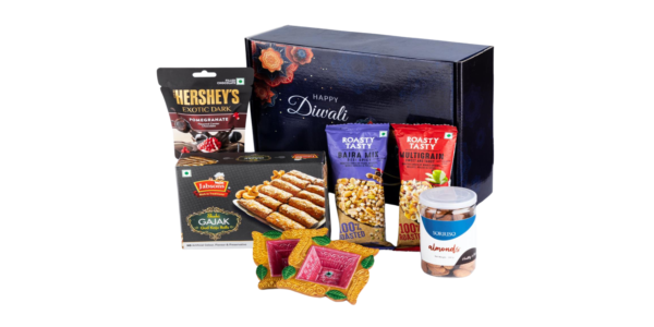 The Gift Tree Diwali Gift Hamper, Diwali Gourmet Hamper, Indian Sweets And Dry Fruits Hamper, Diwali Snacks And Chocolate Hamper, Diwali Hamper For Family, Friends, Corporate Office, Clients