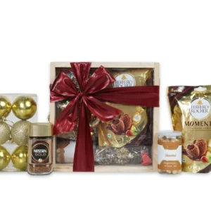The Gift Tree Gift Hamper | Coffee & Chocolates Christmas Hamper Box | Gifts For Christmas, New Year, Family, Friends, Clients
