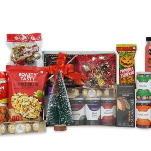 The Gift Tree Gift Hamper | Christmas Dry Fruits & Sweets & Chatpata Crunchy Hamper Box | Gifts For Christmas, New Year, Family, Friends, Clients