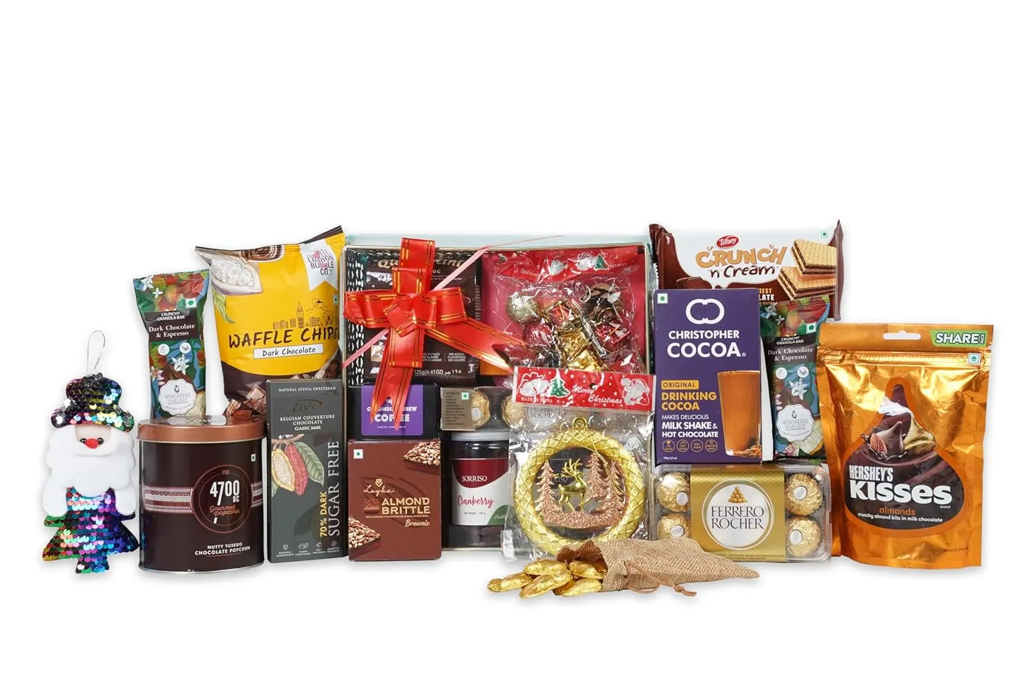 The Gift Tree Gift Hamper | Christmas Chocolates & Crackers Hamper Box | gifts For Christmas, New Year, Family, Friends, Clients 1 The Gift Tree Gift Hamper | Christmas Chocolates & Crackers Hamper Box | gifts For Christmas, New Year, Family, Friends, Clients