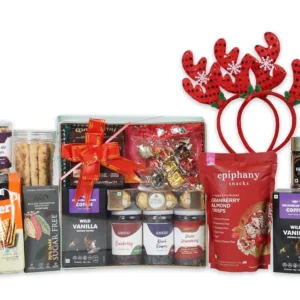 The Gift Tree Gift Hamper | Christmas Dark Vanilla Coffee & Breakfast Hamper | Gifts For Christmas, New Year, Family, Friends, Clients