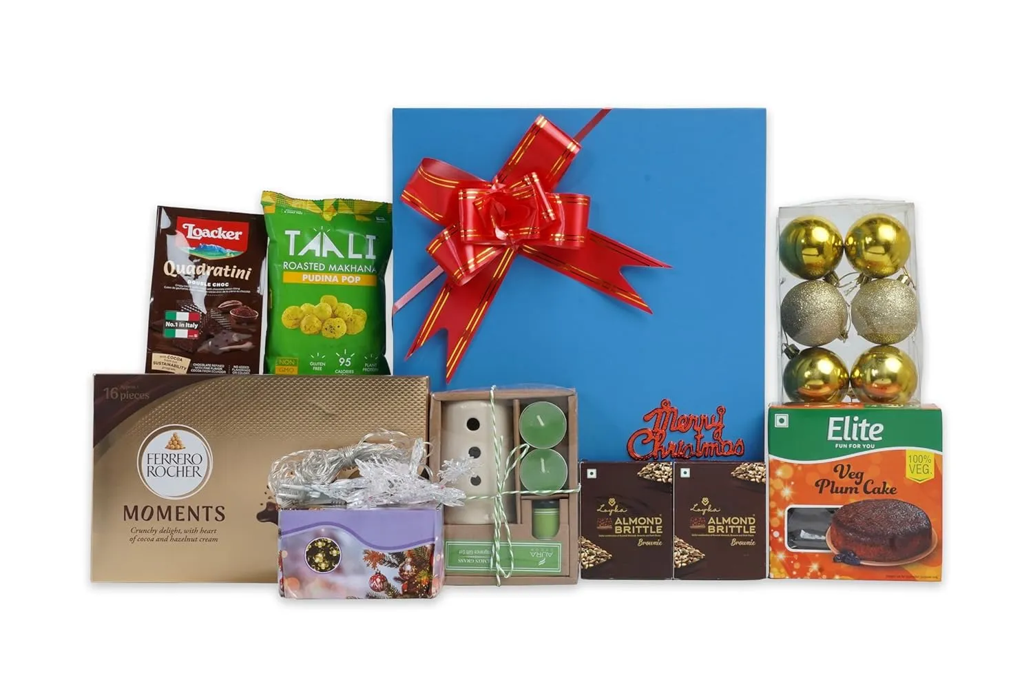 The Gift Tree Gift Hamper | Christmas Chocolate, Cake, & Decoration Lighting With Scented Candle | Gifts For Christmas, New Year, Family, Friends, Clients 1 The Gift Tree Gift Hamper | Christmas Chocolate, Cake, & Decoration Lighting With Scented Candle | Gifts For Christmas, New Year, Family, Friends, Clients