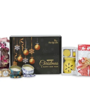 The Gift Tree Gift Hamper | Christmas Candles With Rose Potpurri Hamper Box | Gifts For Christmas, New Year, Family, Friends, Clients
