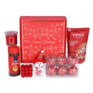 The Gift Tree Special Coffee Snacks Ornaments Set | Corporate Christmas Gift for Employees & Staff | Sweet Holiday Treats
