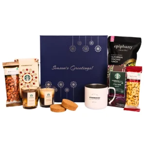 The Gift Tree S B Coffee & Dry Fruit Gift Box | Premium Cashews | A Luxury Gift Set for Men & Women