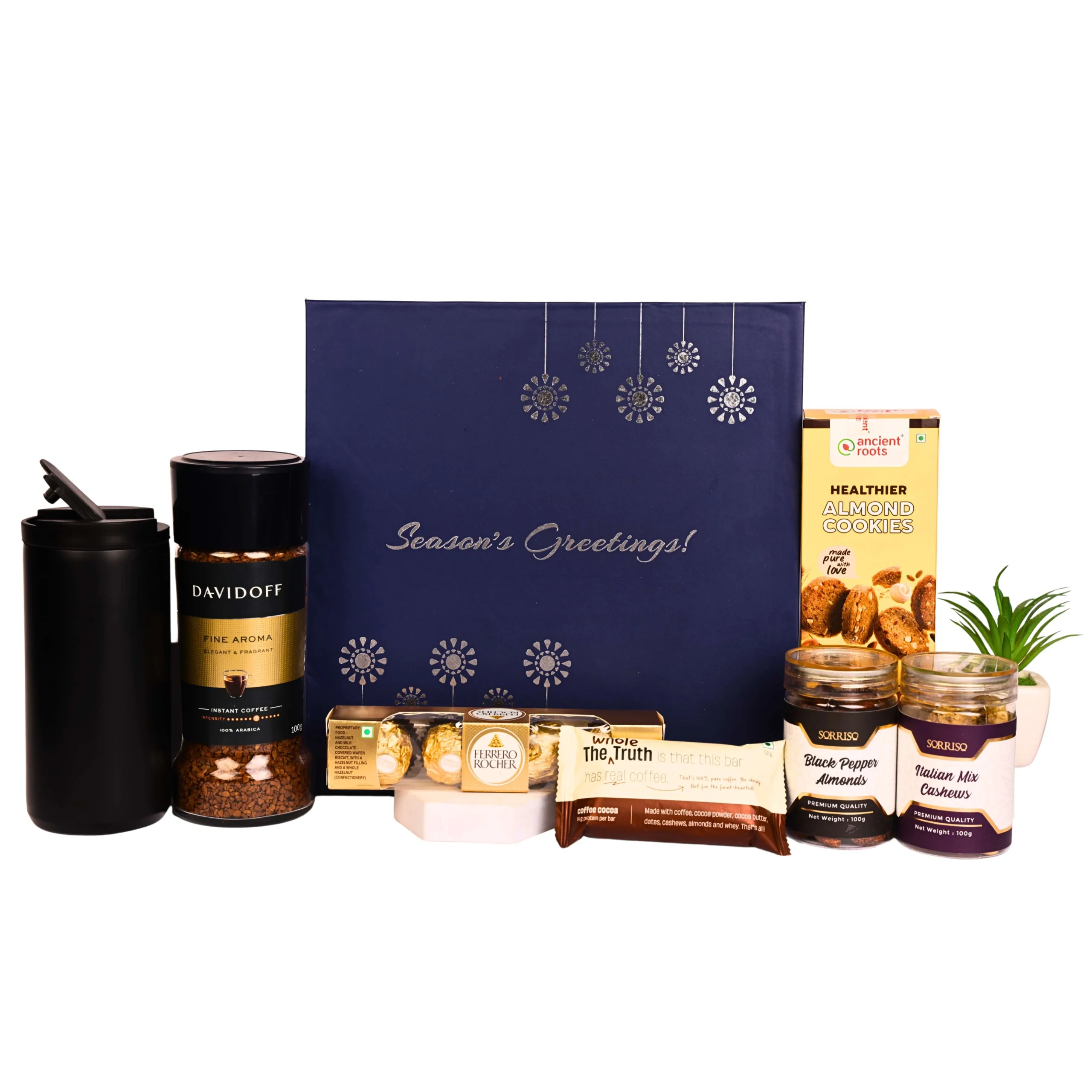 The Gift Tree Coffee & Dry Fruit Gift Box | Premium Cashews | An Elegant Gift Option for Men & Women 1 The Gift Tree Coffee & Dry Fruit Gift Box | Premium Cashews | An Elegant Gift Option for Men & Women