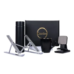 The Gift Tree SS Bottle, Laptop Stand & Ceramic Mug Gift Pair Gift Boxes & Hampers for Employees, Family, Friends, Men and Women