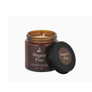 Luxury magnet Fine Candle in Glass Jar with Cap