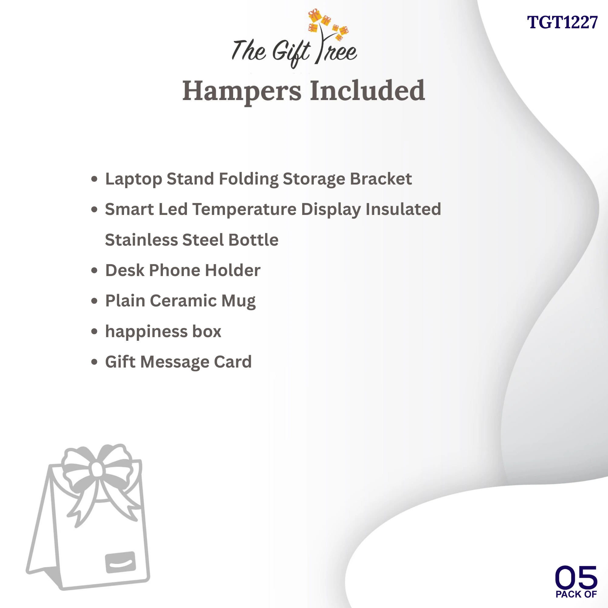 The Gift Tree SS Bottle, Laptop Stand & Ceramic Mug Gift Pair Gift Boxes & Hampers for Employees, Family, Friends, Men and Women 4 The Gift Tree SS Bottle, Laptop Stand & Ceramic Mug Gift Pair Gift Boxes & Hampers for Employees, Family, Friends, Men and Women - Image 4