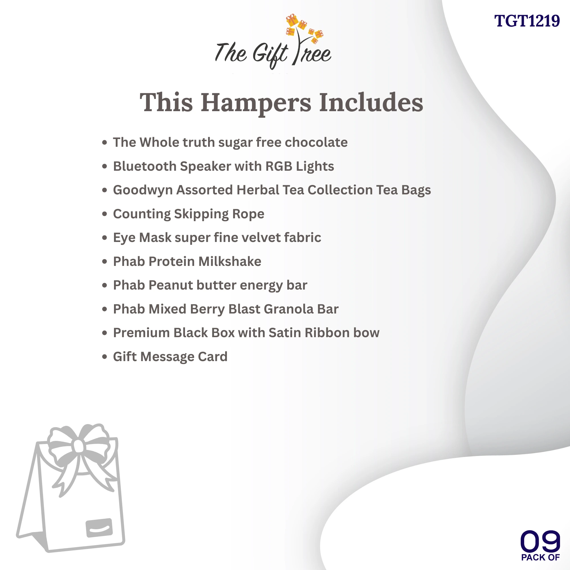 The Gift Tree The Healthy Hamper with Bluetooth Speaker & Chocolates Gift Boxes & Hampers for Employees, Family, Friends, Men and Women 4 The Gift Tree The Healthy Hamper with Bluetooth Speaker & Chocolates Gift Boxes & Hampers for Employees, Family, Friends, Men and Women - Image 4
