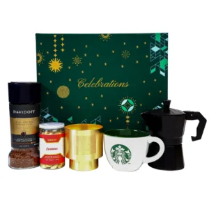 The Gift Tree Celebration Gift box Coffee & Maker with Candle & Cashews for Women & Men For corporate