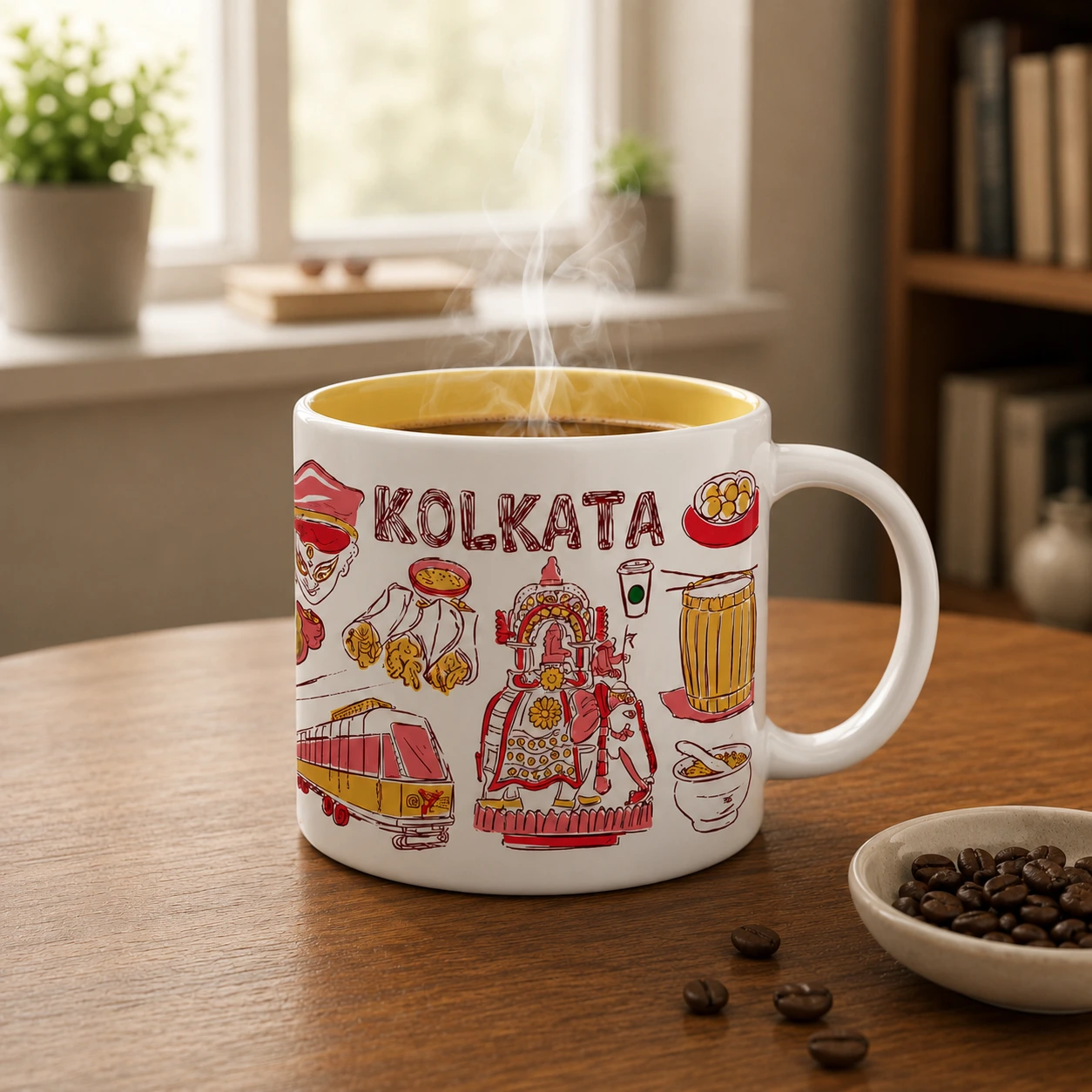 Starbucks Coffee Mug Kolkata Theme Ceramic Mug for Coffee Enthusiasts | Premium Coffee Cup 1 Starbucks Coffee Mug Kolkata Theme