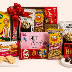 The Gift Tree Delightful Sweet & Crunch Hamper | Chocolates, Makhana & Snacks