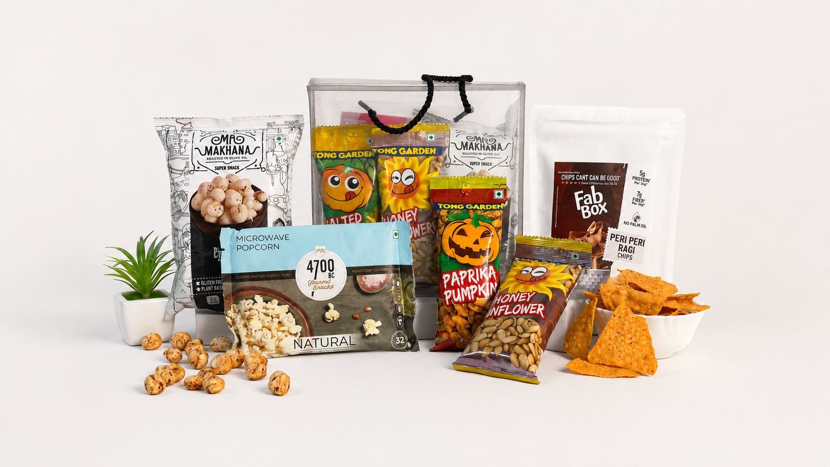 The Gift Tree Delightful Healthy Hamper | Makhana, Popcorn & Gourmet Snacks 1 The Gift Tree Delightful Healthy Hamper | Makhana, Popcorn & Gourmet Snacks