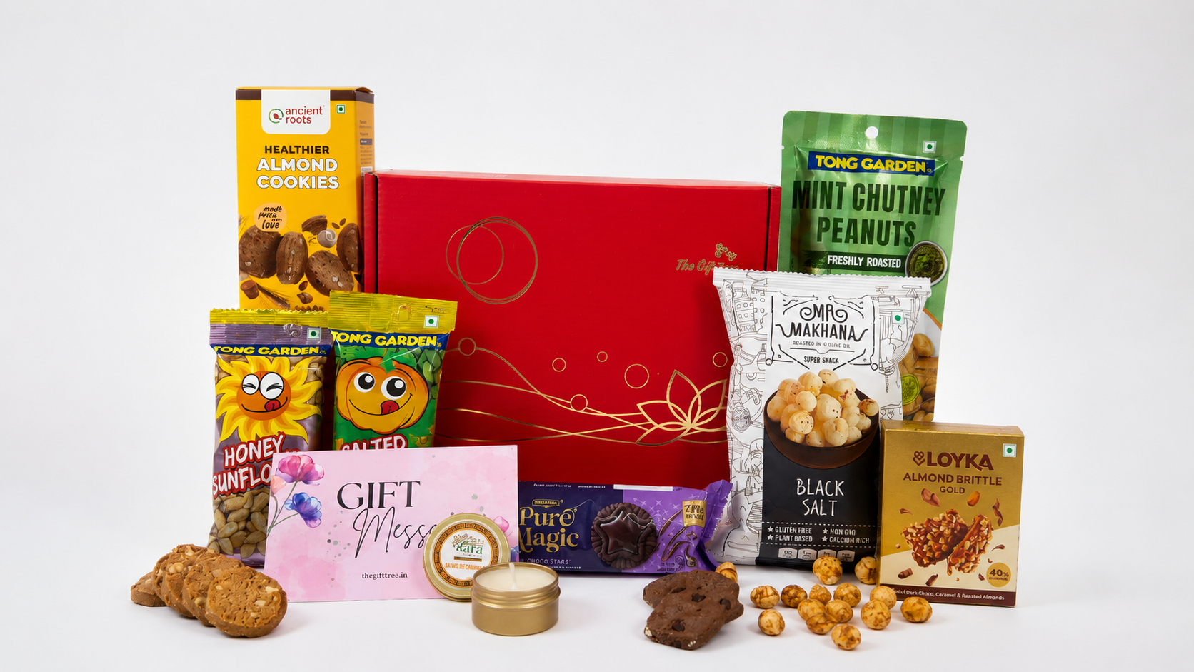 The Gift Tree Ultimate Chocolates Treat Hamper | Gourmet Snacks, Chocolates & Candle 1 The Gift Tree Ultimate Chocolates Treat Collection | Gourmet Snacks, Chocolates & Candle