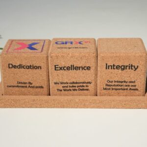 The Gift Tree Cork Values Desk Set ? Inspire Excellence Every Day