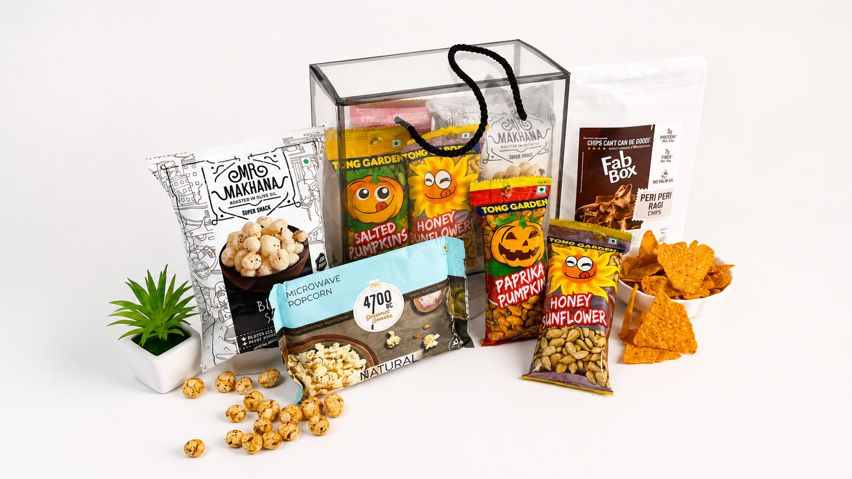 The Gift Tree Delightful Healthy Hamper | Makhana, Popcorn & Gourmet Snacks 2 The Gift Tree Delightful Healthy Hamper | Makhana, Popcorn & Gourmet Snacks - Image 2